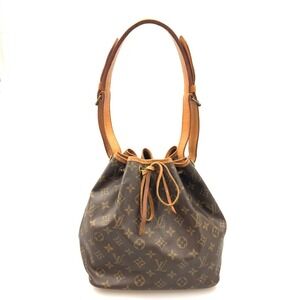 Louis Vuitton Monogram Noe Shoulder Bag Brown